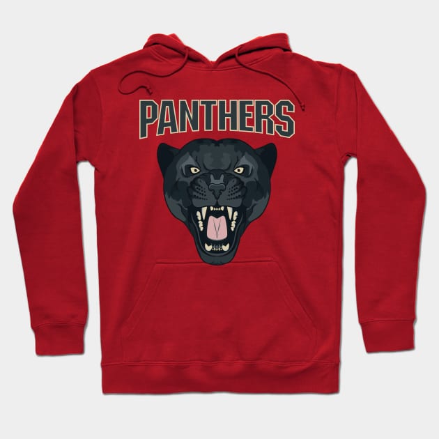 Panthers head Hoodie by Mako Design 